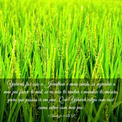 Picture 03 - 1 Samuel 20:13 BSL - Yahweh faz isso a Jonathan e mais ainda, se - Bible Verse Picture