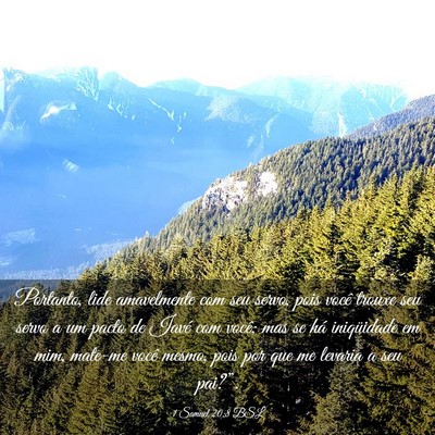 Picture 03 - 1 Samuel 20:8 BSL - Portanto, lide amavelmente com seu servo, pois - Bible Verse Picture