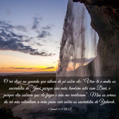 Picture 03 - 1 Samuel 22:17 BSL - O rei disse ao guarda que estava de pé sobre - Bible Verse Picture