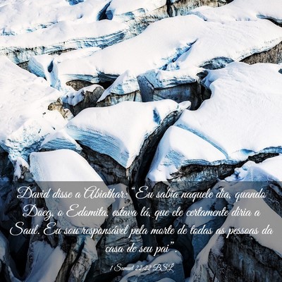 Picture 03 - 1 Samuel 22:22 BSL - David disse a Abiathar: “Eu sabia naquele dia, - Bible Verse Picture