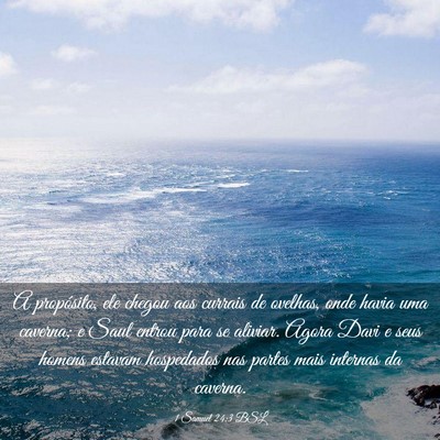 Picture 03 - 1 Samuel 24:3 BSL - A propósito, ele chegou aos currais de ovelhas, - Bible Verse Picture