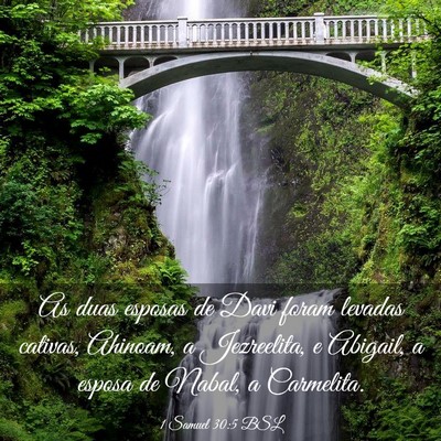 Picture 03 - 1 Samuel 30:5 BSL - As duas esposas de Davi foram levadas cativas, - Bible Verse Picture