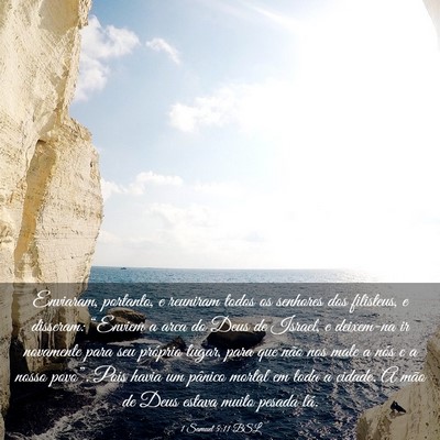 Picture 03 - 1 Samuel 5:11 BSL - Enviaram, portanto, e reuniram todos os senhores - Bible Verse Picture