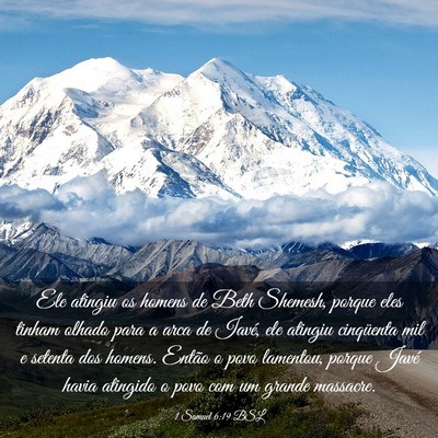 Picture 03 - 1 Samuel 6:19 BSL - Ele atingiu os homens de Beth Shemesh, porque - Bible Verse Picture