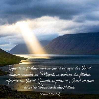Picture 03 - 1 Samuel 7:7 BSL - Quando os filisteus ouviram que as crianças de - Bible Verse Picture