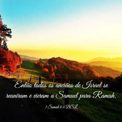Picture 03 - 1 Samuel 8:4 BSL - Então todos os anciãos de Israel se reuniram e - Bible Verse Picture
