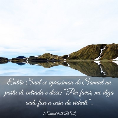 Picture 03 - 1 Samuel 9:18 BSL - Então Saul se aproximou de Samuel na porta de - Bible Verse Picture