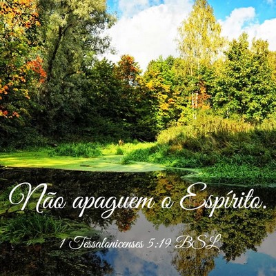 Picture 03 - 1 Tessalonicenses 5:19 BSL - Não apaguem o - Bible Verse Picture