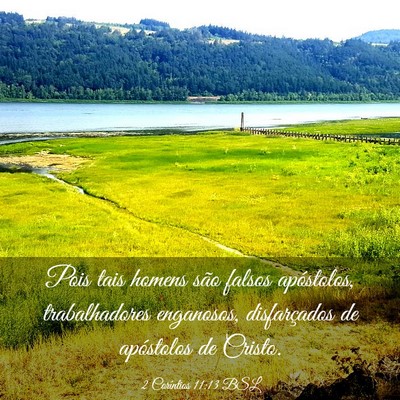 Picture 03 - 2 Coríntios 11:13 BSL - Pois tais homens são falsos apóstolos, - Bible Verse Picture