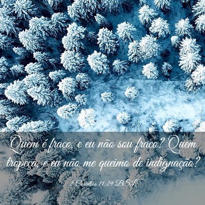 Picture 03 - 2 Coríntios 11:29 BSL - Quem é fraco, e eu não sou fraco? Quem - Bible Verse Picture