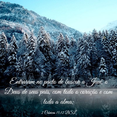 Picture 03 - 2 Crônicas 15:12 BSL - Entraram no pacto de buscar a Javé, o Deus de - Bible Verse Picture