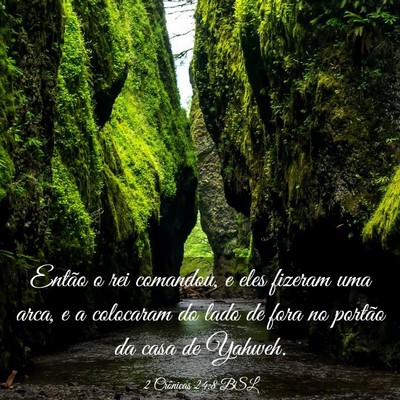 Picture 03 - 2 Crônicas 24:8 BSL - Então o rei comandou, e eles fizeram uma arca, e - Bible Verse Picture