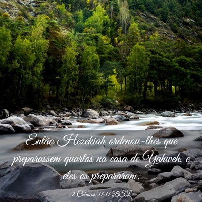 Picture 03 - 2 Crônicas 31:11 BSL - Então Hezekiah ordenou-lhes que preparassem - Bible Verse Picture