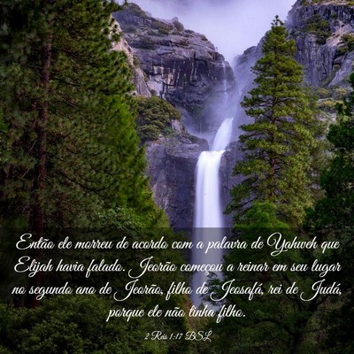 Picture 03 - 2 Reis 1:17 BSL - Então ele morreu de acordo com a palavra de - Bible Verse Picture