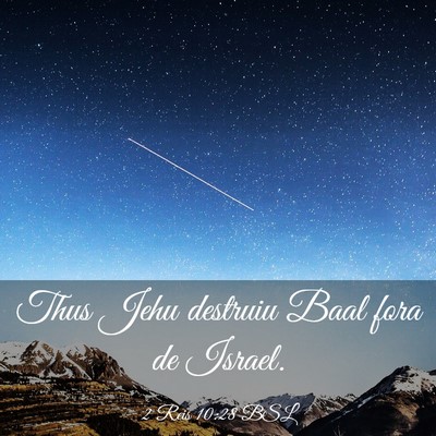 Picture 03 - 2 Reis 10:28 BSL - Thus Jehu destruiu Baal fora de - Bible Verse Picture