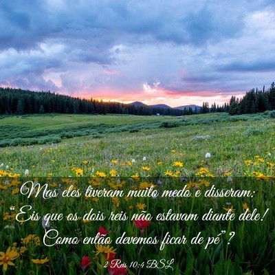 Picture 03 - 2 Reis 10:4 BSL - Mas eles tiveram muito medo e disseram: “Eis - Bible Verse Picture