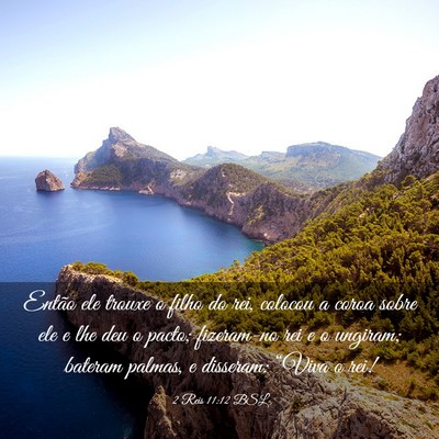 Picture 03 - 2 Reis 11:12 BSL - Então ele trouxe o filho do rei, colocou a coroa - Bible Verse Picture