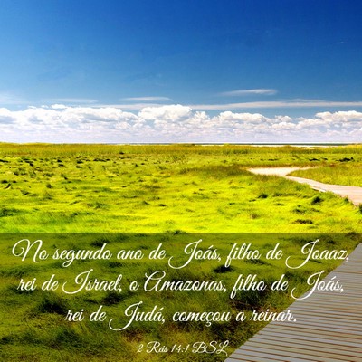 Picture 03 - 2 Reis 14:1 BSL - No segundo ano de Joás, filho de Joaaz, rei de - Bible Verse Picture