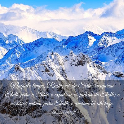 Picture 03 - 2 Reis 16:6 BSL - Naquele tempo, Rezin, rei da Síria, recuperou - Bible Verse Picture