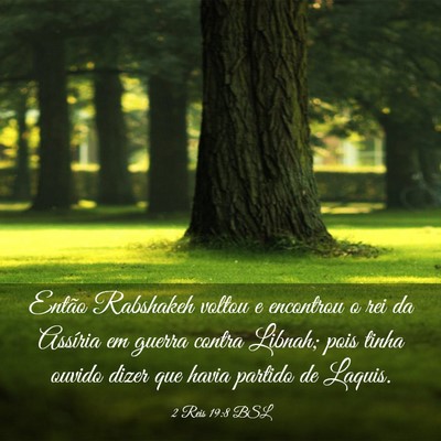Picture 03 - 2 Reis 19:8 BSL - Então Rabshakeh voltou e encontrou o rei da - Bible Verse Picture