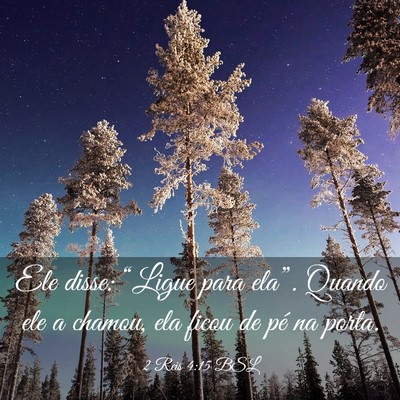 Picture 03 - 2 Reis 4:15 BSL - Ele disse: “Ligue para ela”. Quando ele a - Bible Verse Picture