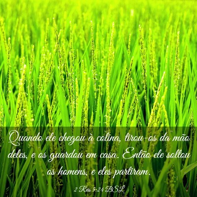 Picture 03 - 2 Reis 5:24 BSL - Quando ele chegou à colina, tirou-os da mão - Bible Verse Picture