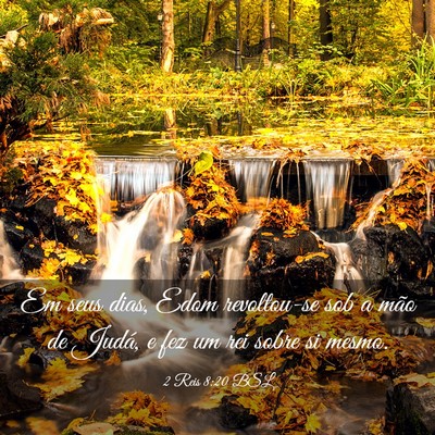 Picture 03 - 2 Reis 8:20 BSL - Em seus dias, Edom revoltou-se sob a mão de - Bible Verse Picture