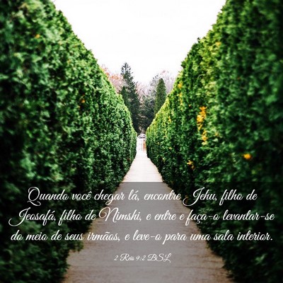 Picture 03 - 2 Reis 9:2 BSL - Quando você chegar lá, encontre Jehu, filho de - Bible Verse Picture