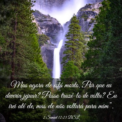Picture 03 - 2 Samuel 12:23 BSL - Mas agora ele está morto. Por que eu deveria - Bible Verse Picture