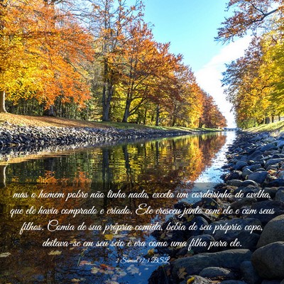 Picture 03 - 2 Samuel 12:3 BSL - mas o homem pobre não tinha nada, exceto um - Bible Verse Picture