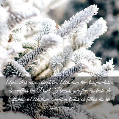 Picture 03 - 2 Samuel 13:23 BSL - Após dois anos completos, Absalom teve - Bible Verse Picture
