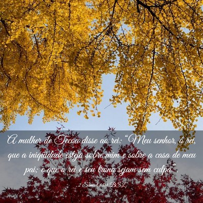Picture 03 - 2 Samuel 14:9 BSL - A mulher de Tecoa disse ao rei: “Meu senhor, ó - Bible Verse Picture
