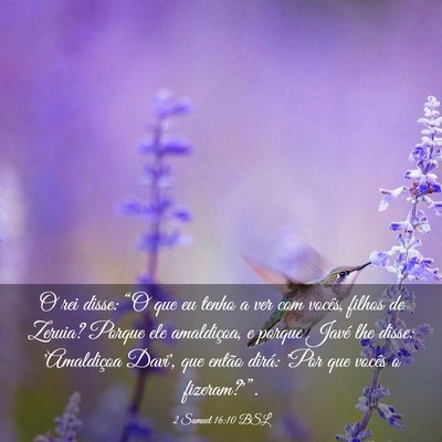 Picture 03 - 2 Samuel 16:10 BSL - O rei disse: “O que eu tenho a ver com vocês, - Bible Verse Picture