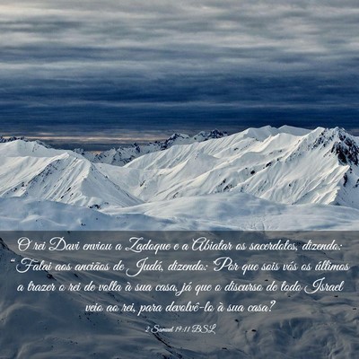 Picture 03 - 2 Samuel 19:11 BSL - O rei Davi enviou a Zadoque e a Abiatar os - Bible Verse Picture