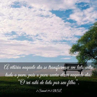 Picture 03 - 2 Samuel 19:2 BSL - A vitória naquele dia se transformou em luto - Bible Verse Picture