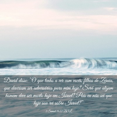 Picture 03 - 2 Samuel 19:22 BSL - David disse: “O que tenho a ver com vocês, - Bible Verse Picture