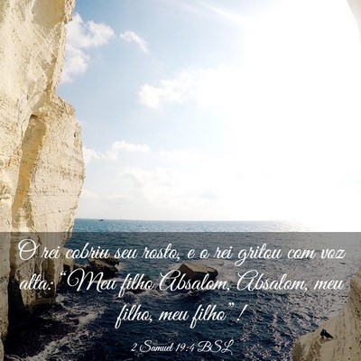 Picture 03 - 2 Samuel 19:4 BSL - O rei cobriu seu rosto, e o rei gritou com voz - Bible Verse Picture