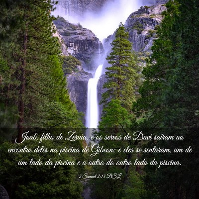 Picture 03 - 2 Samuel 2:13 BSL - Joab, filho de Zeruia, e os servos de Davi - Bible Verse Picture