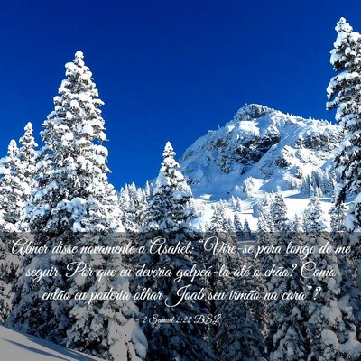 Picture 03 - 2 Samuel 2:22 BSL - Abner disse novamente a Asahel: “Vire-se para - Bible Verse Picture
