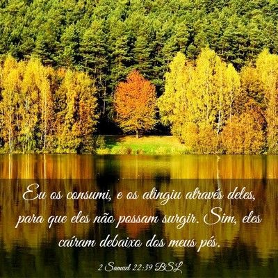 Picture 03 - 2 Samuel 22:39 BSL - Eu os consumi, e os atingiu através deles, para - Bible Verse Picture