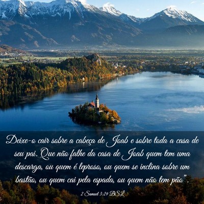 Picture 03 - 2 Samuel 3:29 BSL - Deixe-o cair sobre a cabeça de Joab e sobre toda - Bible Verse Picture