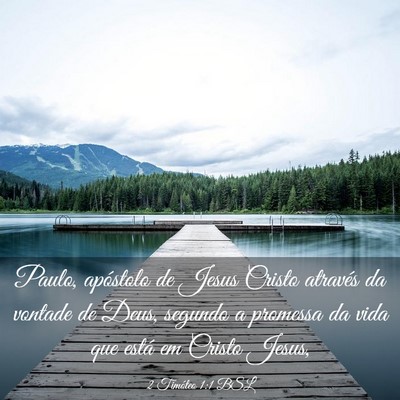Picture 03 - 2 Timóteo 1:1 BSL - Paulo, apóstolo de Jesus Cristo através da - Bible Verse Picture