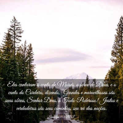 Picture 03 - Apocalipse 15:3 BSL - Eles cantaram o canto de Moisés, o servo de - Bible Verse Picture