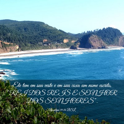 Picture 03 - Apocalipse 19:16 BSL - Ele tem em sua veste e em sua coxa um nome - Bible Verse Picture