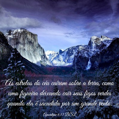 Picture 03 - Apocalipse 6:13 BSL - As estrelas do céu caíram sobre a terra, como - Bible Verse Picture