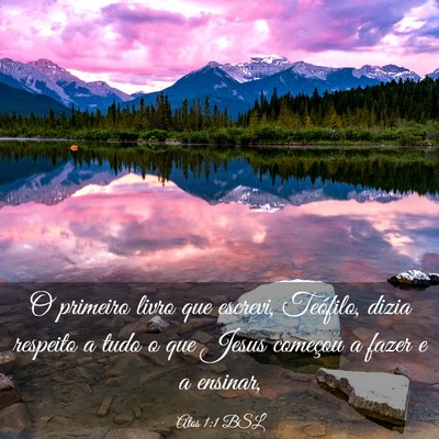 Picture 03 - Atos 1:1 BSL - O primeiro livro que escrevi, Teófilo, dizia - Bible Verse Picture