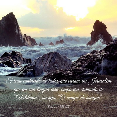 Picture 03 - Atos 1:19 BSL - Ficou conhecido de todos que viviam em Jerusalém - Bible Verse Picture
