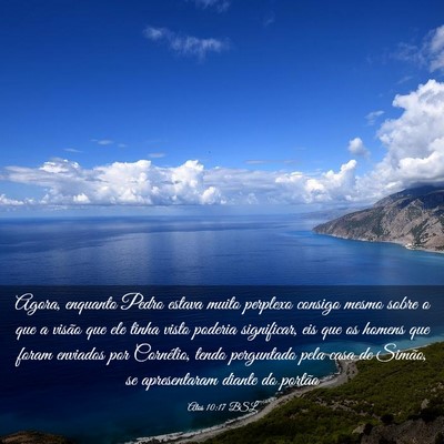 Picture 03 - Atos 10:17 BSL - Agora, enquanto Pedro estava muito perplexo - Bible Verse Picture