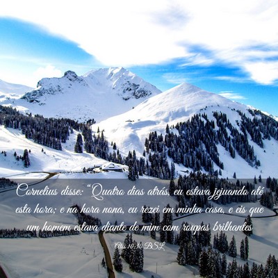 Picture 03 - Atos 10:30 BSL - Cornelius disse: “Quatro dias atrás, eu estava - Bible Verse Picture