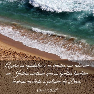 Picture 03 - Atos 11:1 BSL - Agora os apóstolos e os irmãos que estavam na - Bible Verse Picture
